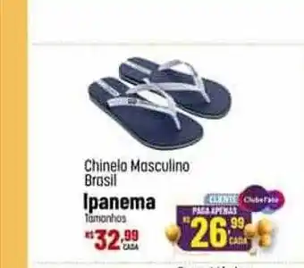 Max Atacadista Chinelo masculino brasil ipanema oferta