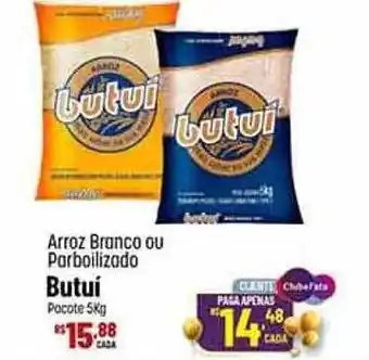 Max Atacadista Arroz branco ou parboilizado butuí pacote oferta
