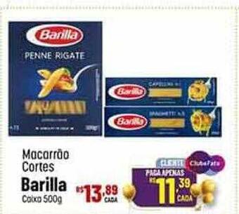 Max Atacadista Macarrão cortes barilla caixa oferta