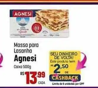 Massa para lasanha agnesi caixa