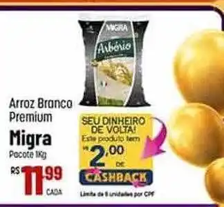 Max Atacadista Arroz branco premium migra pacote oferta