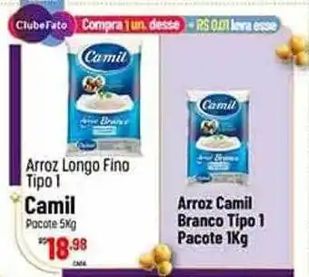 Max Atacadista Arroz longo fino tipo 1 camil pacote oferta