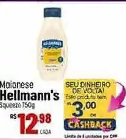 Max Atacadista Maionese hellmann's sqeeze oferta