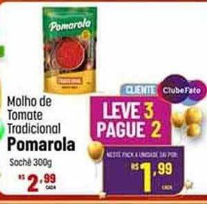 Max Atacadista Molho de tomate tradicional pomarola sachê oferta