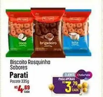 Biscoito rosquinha sabores parati pacote