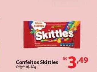 Confeitos skittles