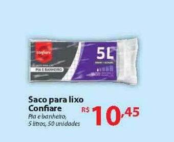 Nacional Saco para lixo confiare oferta