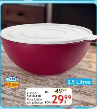 Pote utility em plastico