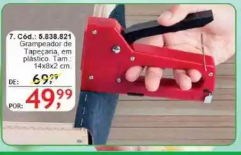 Grampeador de tapeçaria em plástico