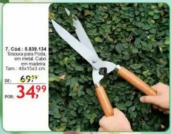 Tesoura para poda em metal