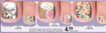 Pelicula para unhas do pé