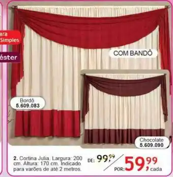 Quatro Estações Cortina julia oferta
