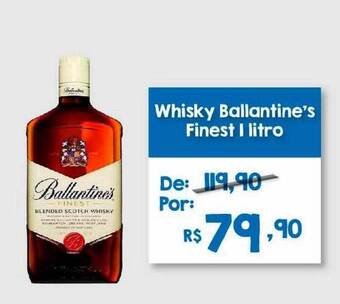 São José Supermercados Whisky ballantine's finest oferta
