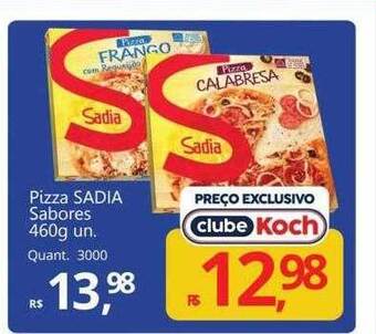 Supermercados Koch Pizza sadia sabores oferta