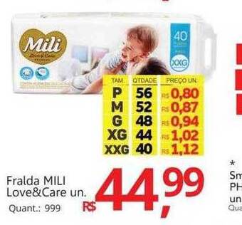 Supermercados Koch Fralda mili love&care oferta