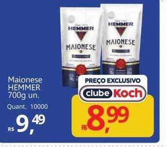 Supermercados Koch Maionese hemmer oferta