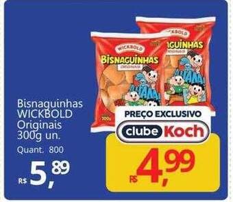 Supermercados Koch Bisnaguinhas wickbold originais oferta