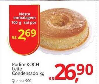 Supermercados Koch Pudim koch leite condensado kg oferta