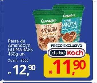 Supermercados Koch Pasta de amendoim guimarães oferta