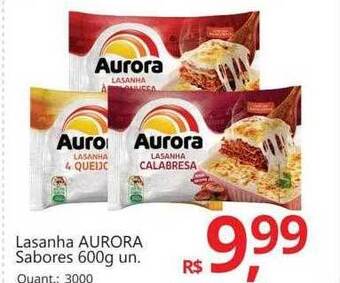 Supermercados Koch Lasanha aurora sabores oferta
