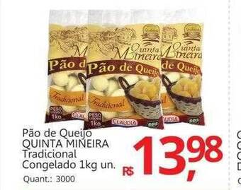 Supermercados Koch Pão de queijo quinta mineira tradicional congelado oferta