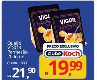 Supermercados Koch Queijo vigor parmesão oferta