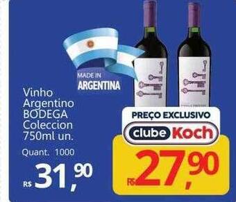 Supermercados Koch Vinho argentino bodega coleccion oferta