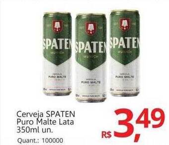 Supermercados Koch Cerveja spaten puro malte oferta