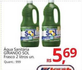 Supermercados Koch Água sanitária girando sol frasco oferta