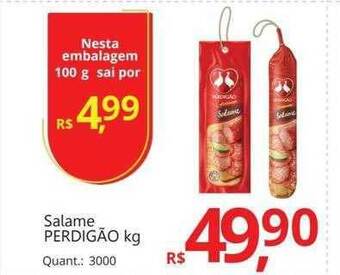 Supermercados Koch Salame perdigão kg oferta