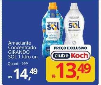 Supermercados Koch Amaciante concentrado girando sol oferta