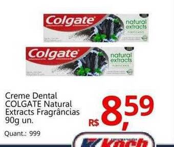Supermercados Koch Creme dental colgate natural extracts fragrâncias oferta