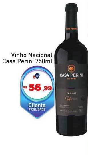 Tonin Superatacado Vinho nacional casa perini oferta