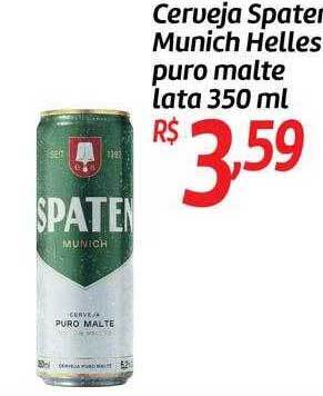 Comper Cerveja spaten munich helles puro malte lata oferta