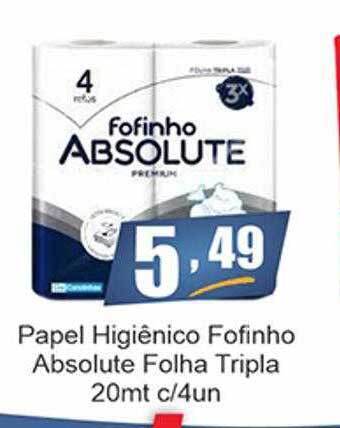 Dubom Supermercados Papel higiênico fofinho absolute folha tripla oferta