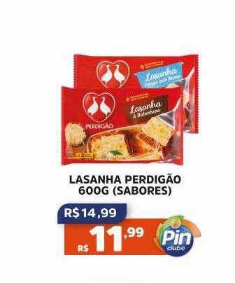 Pinheiro Supermercado Lasanha perdigão sabores oferta