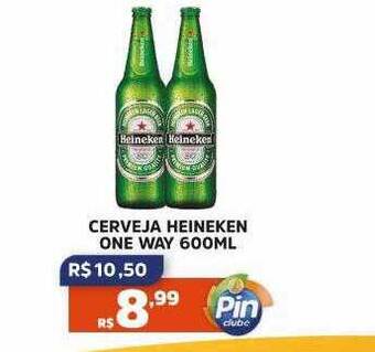 Pinheiro Supermercado Cerveja heineken one way oferta
