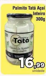 Palmito tatá açaí inteiro