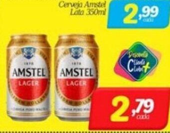 Cerveja Amstel lata 350ml