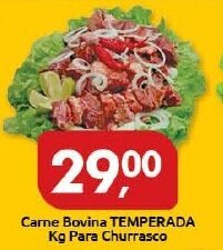 Supermercados Nori Carne Bovina Temperada 1kg para Churrasco oferta