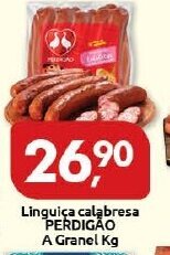 Supermercados Nori Linguica Calabresa Perdigao a granel 1kg oferta