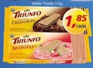 Supermercados Guanabara Waffer Triunfo 115g oferta