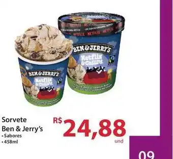Sorvete Ben & Jerry's 458ml