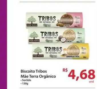 Biscoito Tribos Mãe Terra Orgânico 130g