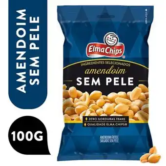 Amendoim frito e salgado sem pele elma chips 100g