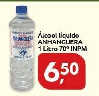 Supermercados Nori Alcool liquido Anhanguera 1L 70 INPM oferta