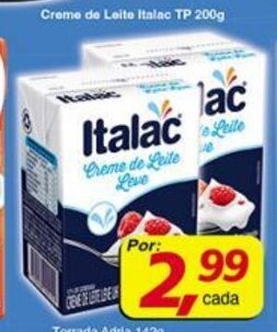 Supermercados Guanabara Creme de Leite Italac TP 200g oferta