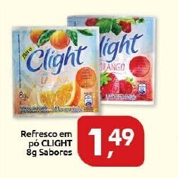 Refresco em po Clight 8g sabores