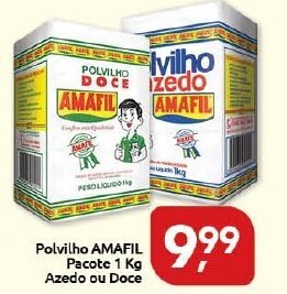 Polvilho Amafil pacote 1kg Azedo ou Doce