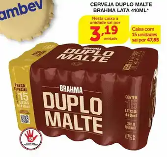Roldão Cerveja duplo malte brahma lata oferta